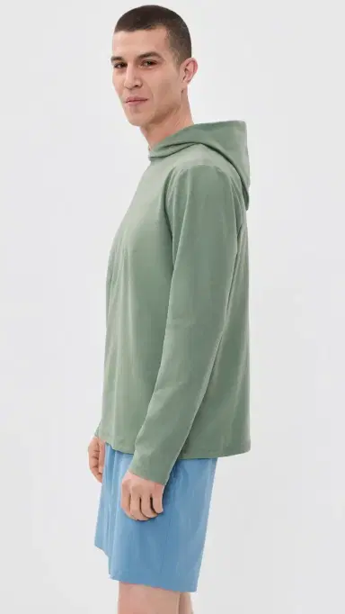 Beyond Yoga Spacedye Go-To Hoodie Grey Sage Heather | Thumbnail 4 Beyond Yoga Spacedye Go-To Hoodie Grey Sage Heather | Thumbnail 4