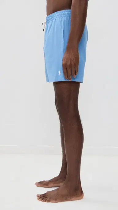 Polo Ralph Lauren Traveler Solid Swim Trunks 6 Harbor Island Blue w/ White PP | Thumbnail 4