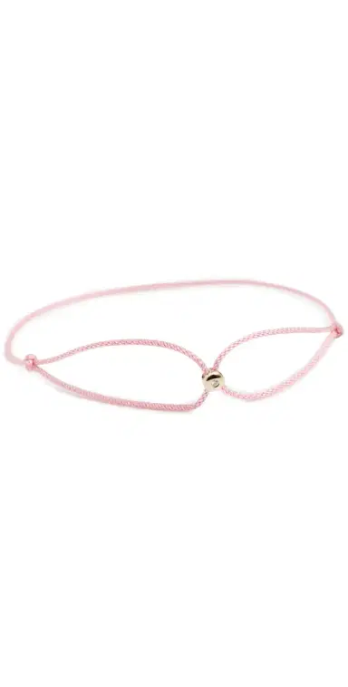 EF COLLECTION 14k Gold Diamond Dot Cord Bracelet | Thumbnail 1 EF COLLECTION 14k Gold Diamond Dot Cord Bracelet | Thumbnail 1