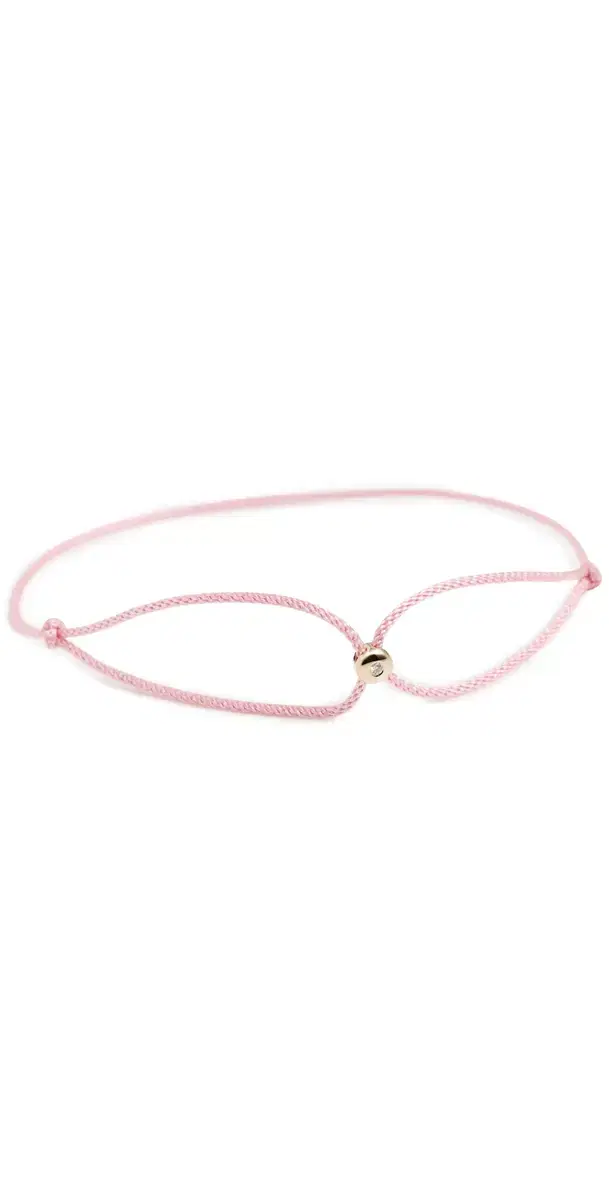 EF Collection 14k Gold Diamond Dot Cord Bracelet Petal One Size