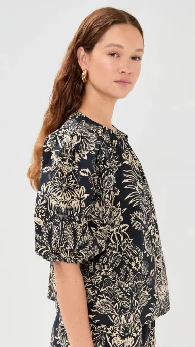 Ulla Johnson Frantiska Top Noir Flora | Thumbnail 4