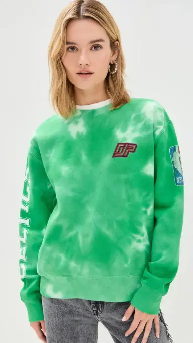 DANNIJOPRO Celtics Team Crew Sweatshirt Tie Dye | Thumbnail 3