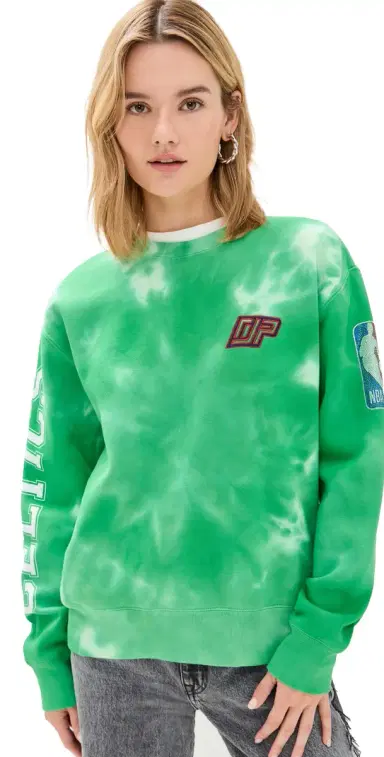 DANNIJOPRO Celtics Team Crew Sweatshirt Tie Dye | Thumbnail 1