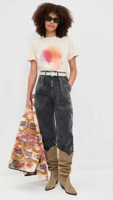 Isabel Marant Étoile Zewel Gradient Tee Ecru | Thumbnail 5 Isabel Marant Étoile Zewel Gradient Tee Ecru | Thumbnail 5