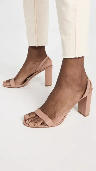 Aquazzura So Nude Block Sandals 85 Powder Pink 42 | Thumbnail 3