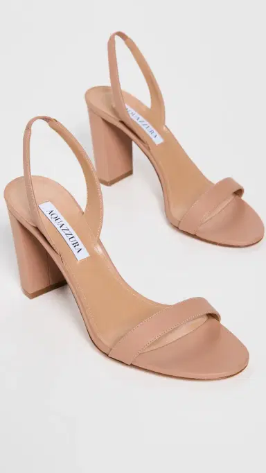Aquazzura So Nude Block Sandals 85 Powder Pink 42 | Thumbnail 5