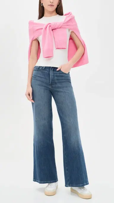 Good American Soft Tech Good Waist Palazzo Ankle Jeans Indigo181 | Thumbnail 5 Good American Soft Tech Good Waist Palazzo Ankle Jeans Indigo181 | Thumbnail 5