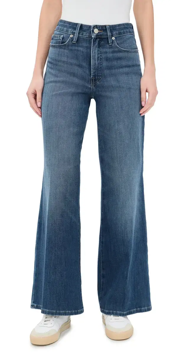 Soft Tech Good Waist Palazzo Ankle Jeans Indigo181