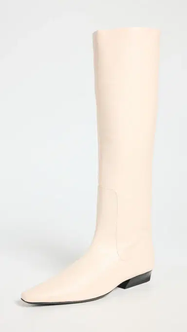 Staud Wally Flat Boots Cream | Thumbnail 2
