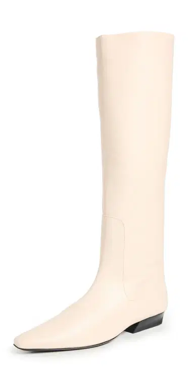 Staud Wally Flat Boots Cream | Thumbnail 1
