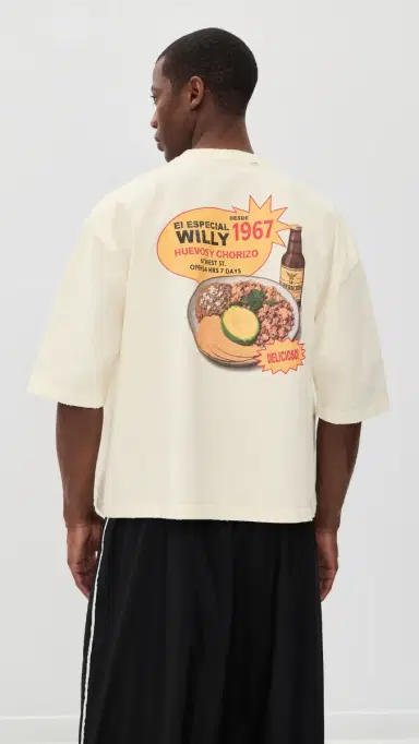 Willy Chavarria Willy's Taco Shop Buffalo Tee White S | Thumbnail 3