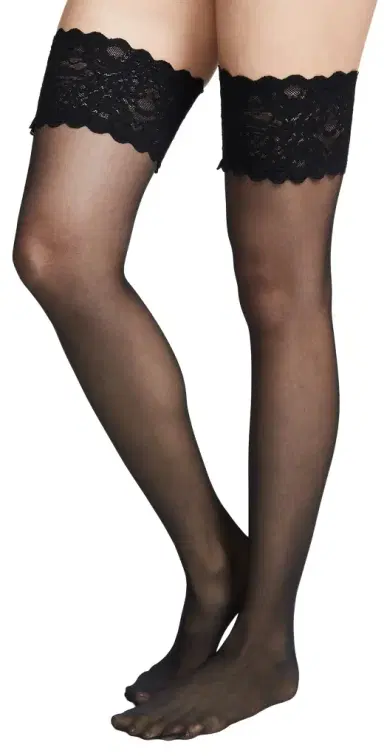 Wolford Satin Touch 20 Stay-Up Black | Thumbnail 1
