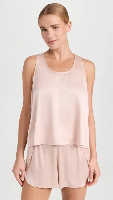 Lunya Washable Silk Tulip Back Set Delicate Pink | Thumbnail 2