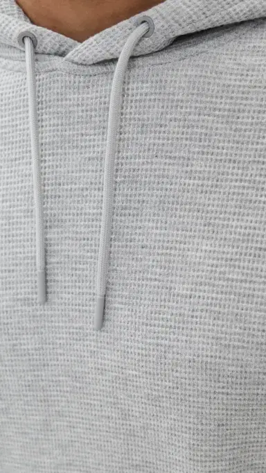 REIGNING CHAMP Lightweight Waffle Standard Hoodie Hgrey | Thumbnail 6