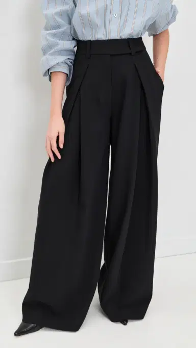 Favorite Daughter Pleats For Days Pants Black 8 | Thumbnail 2 Favorite Daughter Pleats For Days Pants Black 8 | Thumbnail 2