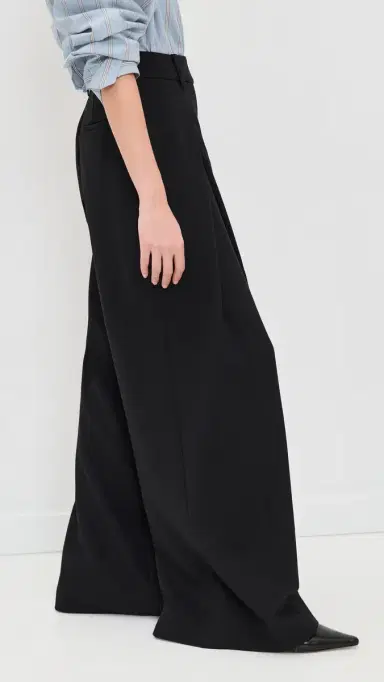 Favorite Daughter Pleats For Days Pants Black 8 | Thumbnail 4 Favorite Daughter Pleats For Days Pants Black 8 | Thumbnail 4