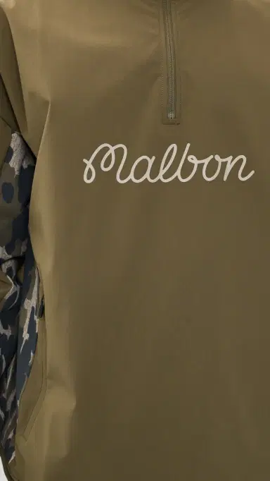 Malbon Tour Divot Performance Quarter Zip Jacket Bark Camo | Thumbnail 6