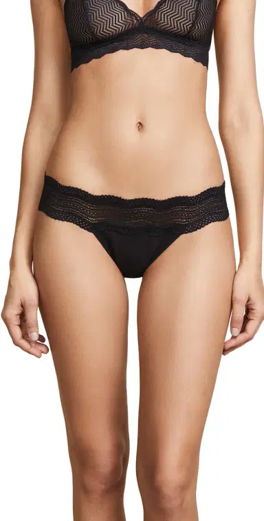Cosabella Dolce Thong Black One Size | Thumbnail 1