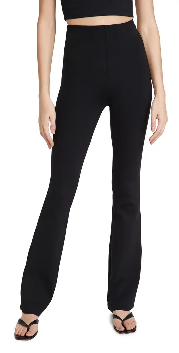 Commando Neoprene Flared eggings Black