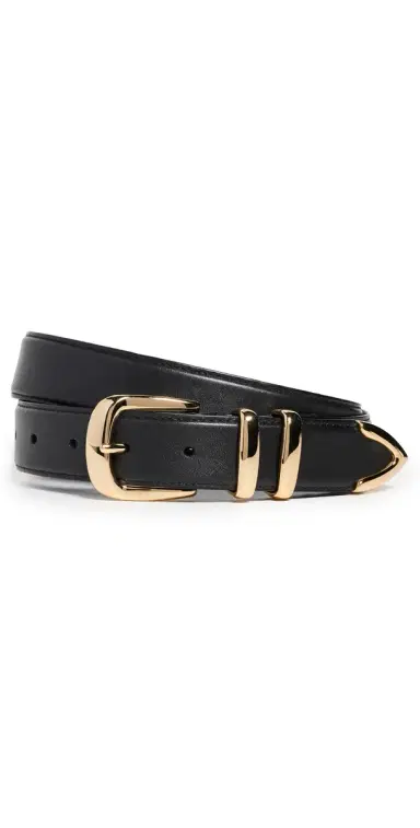 Favorite Daughter The Jordan Belt Black Gold | Thumbnail 1