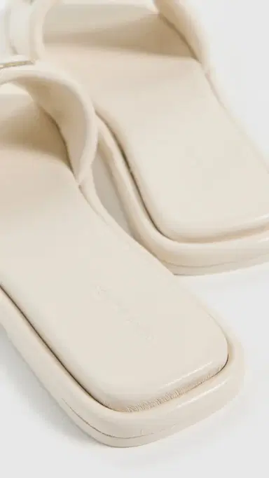 Tory Burch Double T Sport Slides Light Cream / Gold 6 | Thumbnail 4