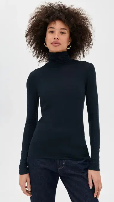 AGOLDE Pascale Turtleneck Navy S | Thumbnail 2