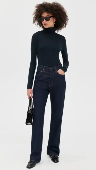 AGOLDE Pascale Turtleneck Navy S | Thumbnail 5