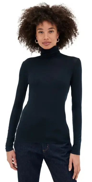 AGOLDE Pascale Turtleneck Navy S | Thumbnail 1