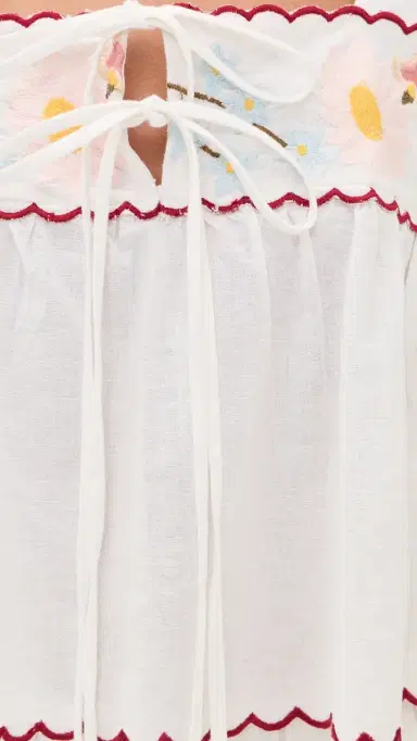 Ciao Lucia Ander Embroidered Top White | Thumbnail 6 Ciao Lucia Ander Embroidered Top White | Thumbnail 6