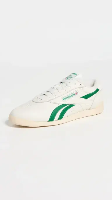 Reebok Freestyle Lo Sneakers Chalk/Glen Green/Paper White | Thumbnail 2