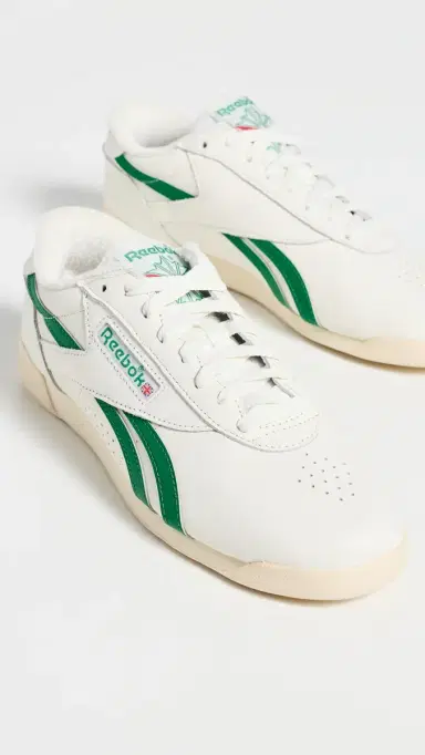 Reebok Freestyle Lo Sneakers Chalk/Glen Green/Paper White | Thumbnail 5