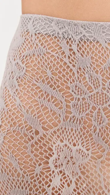 Stems Aria Mesh Tights Grey One Size | Thumbnail 3