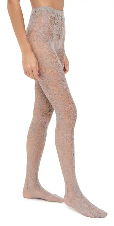 Stems Aria Mesh Tights Grey One Size | Thumbnail 1