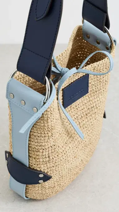 Isabel Marant Mini Bayia Bag Natural/Blue One Size | Thumbnail 6 Isabel Marant Mini Bayia Bag Natural/Blue One Size | Thumbnail 6