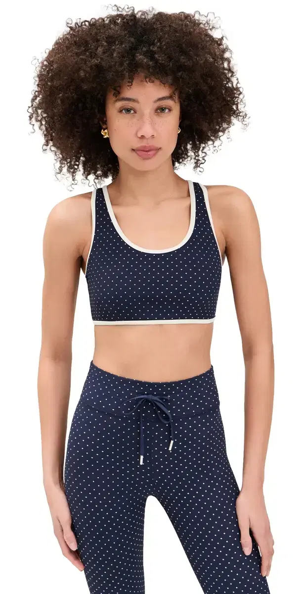 The Upside pellbound Jade Racerback Bra Polka Dots