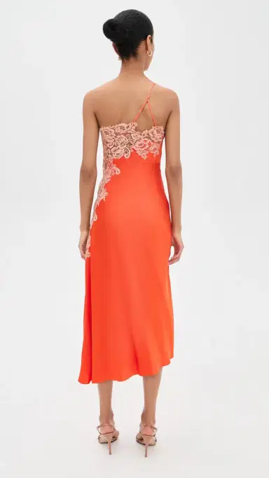 A.L.C. A. L.C. Lou One Shoulder Dress Vivid Orange/Pale Blush 4 | Thumbnail 3 A.L.C. A. L.C. Lou One Shoulder Dress Vivid Orange/Pale Blush 4 | Thumbnail 3