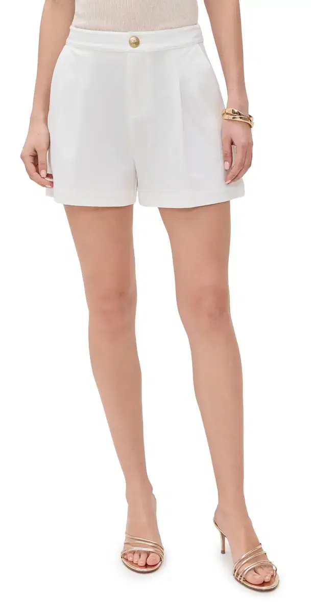 Saige Safari Shorts White