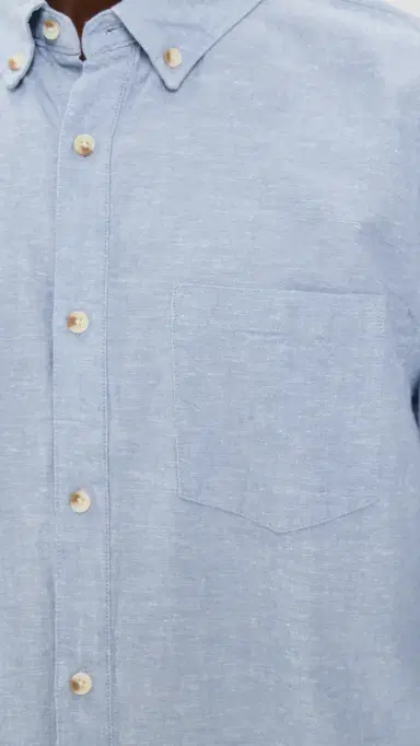 Marine Layer Better-Than-Linen Shirt Chambray | Thumbnail 6