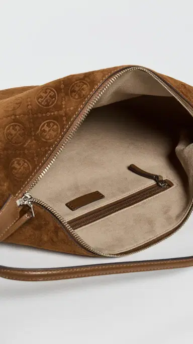 Tory Burch T Monogram Suede Balloon Bag | Thumbnail 6