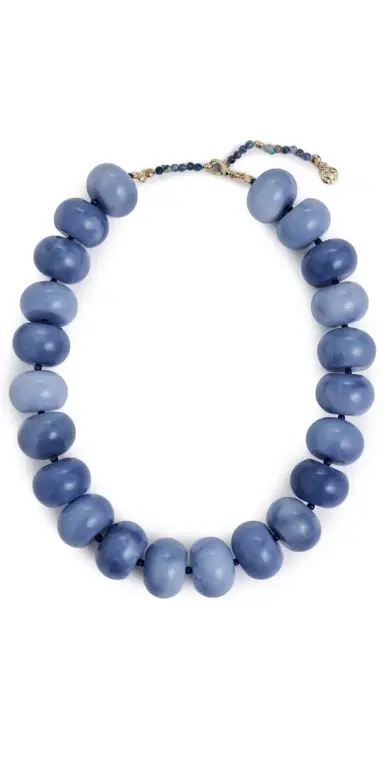 BaubleBar Joan Semi-Precious Necklace Blue One Size | Thumbnail 1