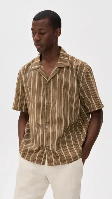 Rhythm West Winds Stripe Short Sleeve Shirt | Thumbnail 2 Rhythm West Winds Stripe Short Sleeve Shirt | Thumbnail 2