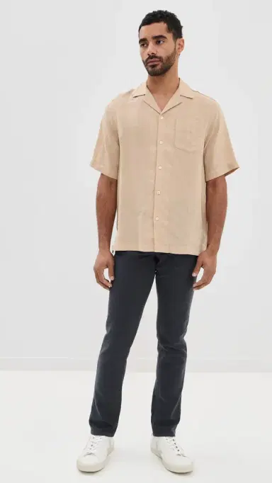 Faherty Stretch Terry 5 Pocket Pants Navy 36 | Thumbnail 5