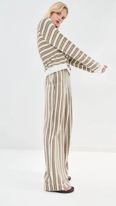 LE BOP Marlow Sweatshirt White/Chocolate | Thumbnail 4