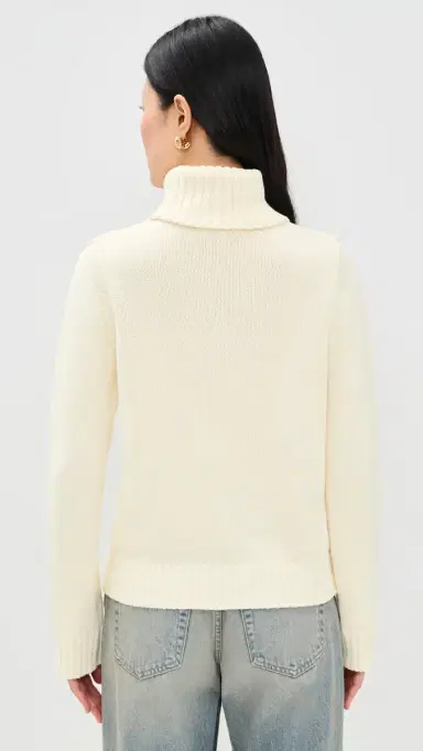 Sporty & Rich Horse Knitted Turtleneck Ecru | Thumbnail 3