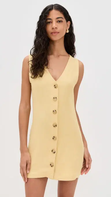 LE BOP Charlotte Vest Dress Yellow L | Thumbnail 2 LE BOP Charlotte Vest Dress Yellow L | Thumbnail 2