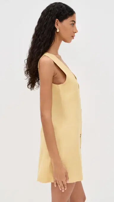 LE BOP Charlotte Vest Dress Yellow L | Thumbnail 4 LE BOP Charlotte Vest Dress Yellow L | Thumbnail 4