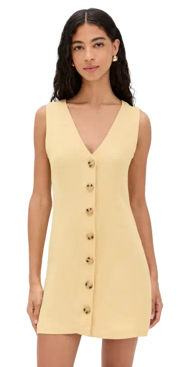 LE BOP Charlotte Vest Dress Yellow L | Thumbnail 1 LE BOP Charlotte Vest Dress Yellow L | Thumbnail 1