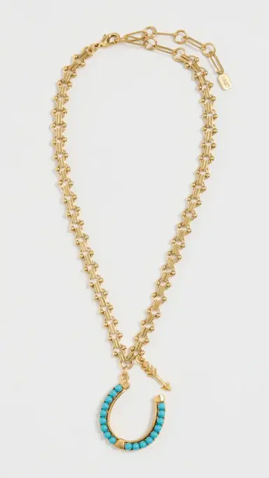 Elizabeth Cole Harriet Necklace Turquoise One Size | Thumbnail 2