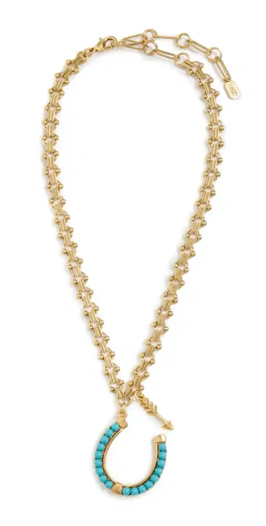 Elizabeth Cole Harriet Necklace Turquoise One Size | Thumbnail 1