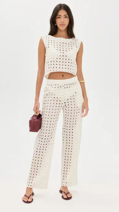 LE BOP Eyelet Odette Pants | Thumbnail 5